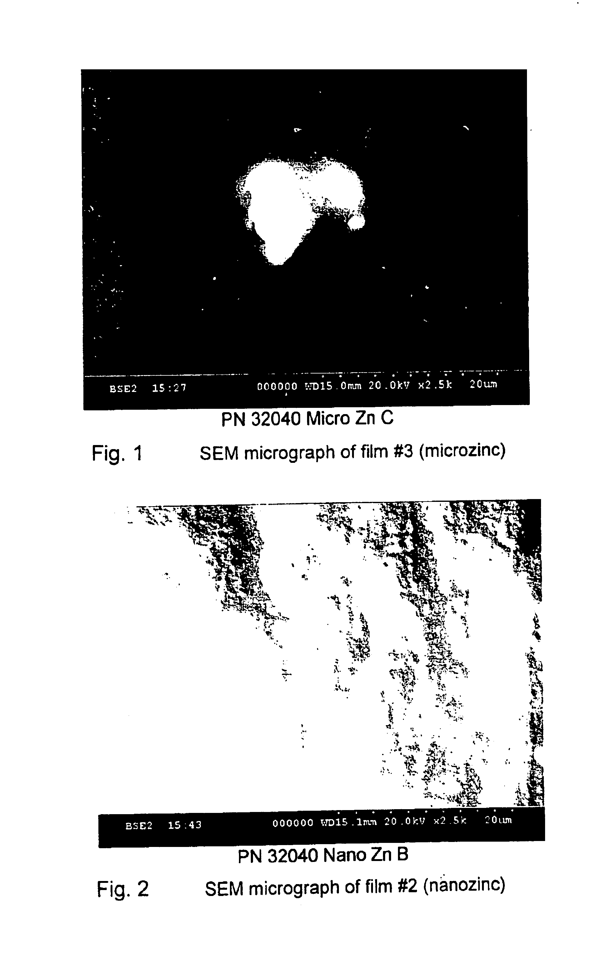 Barrier material with nanosize metal particles