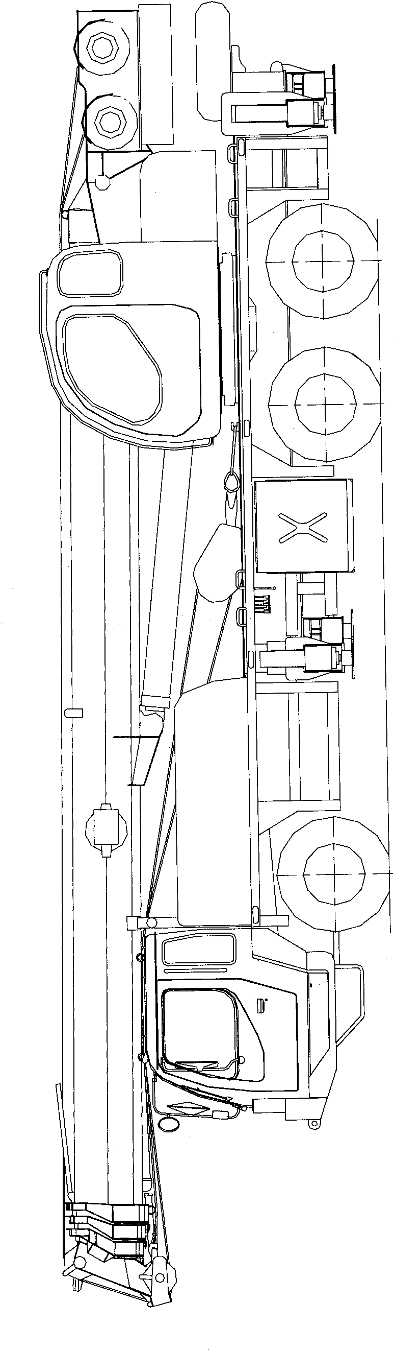 Hydraulic control system of crane and winch device of crane