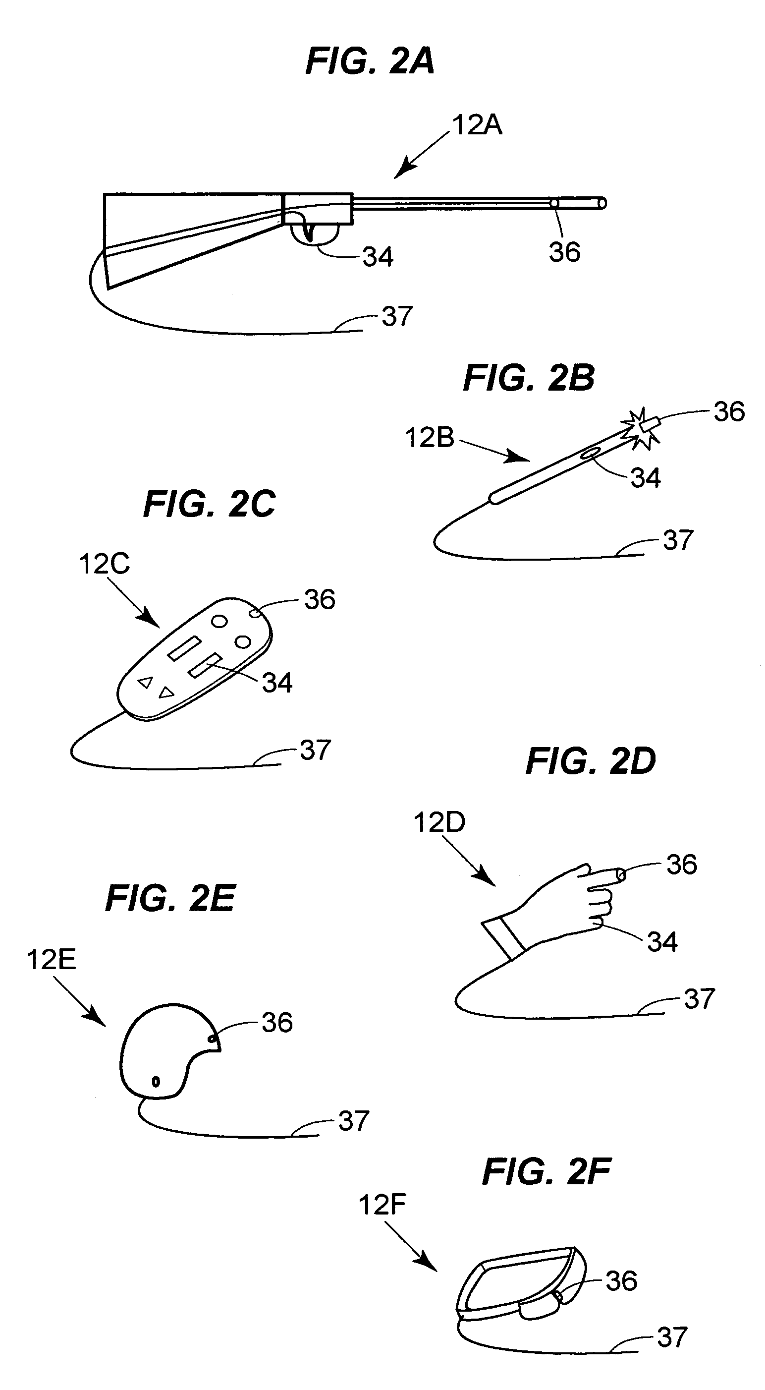 Electronic gaming unit with virtual object input device