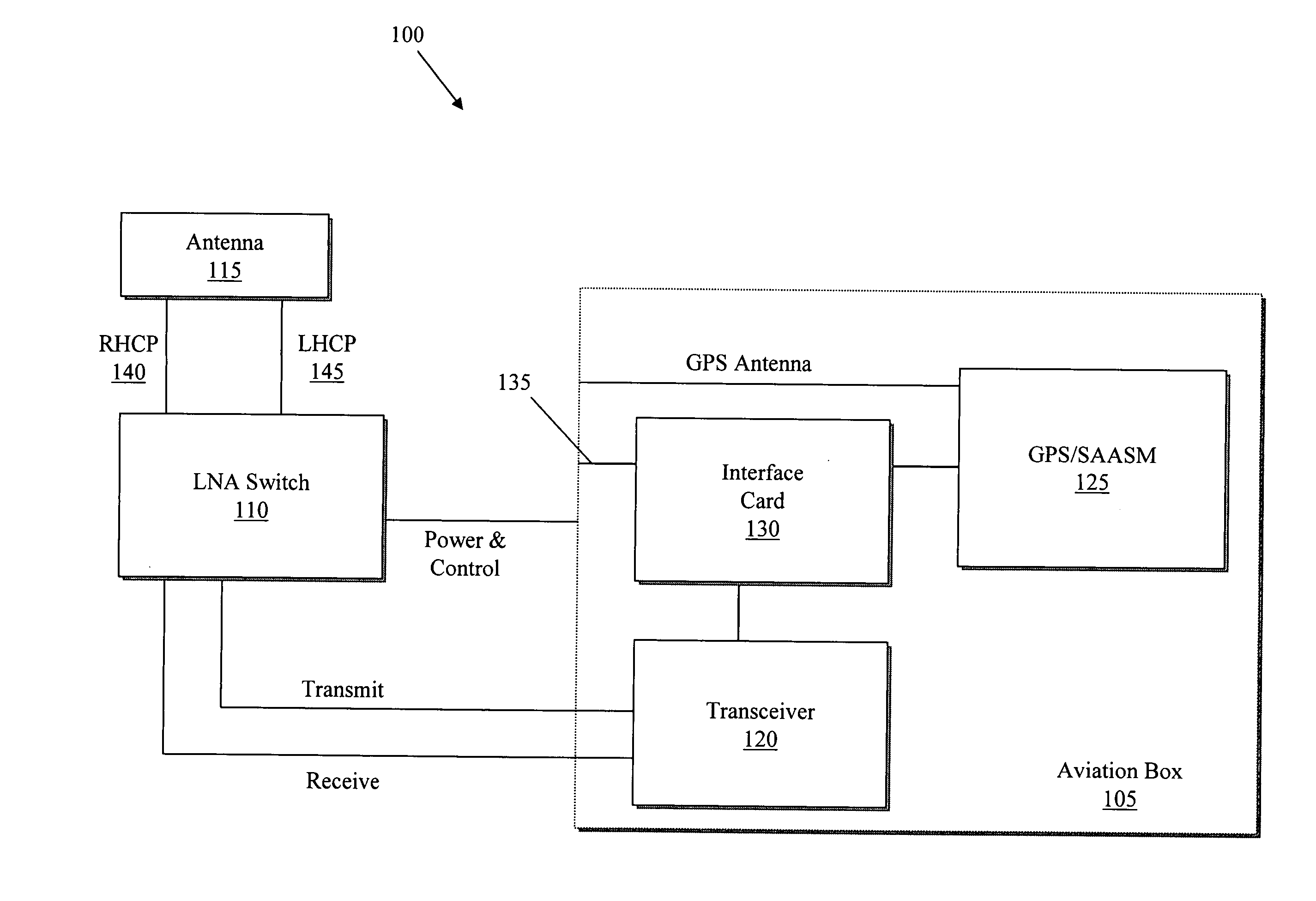 In-flight transceiver and locator system