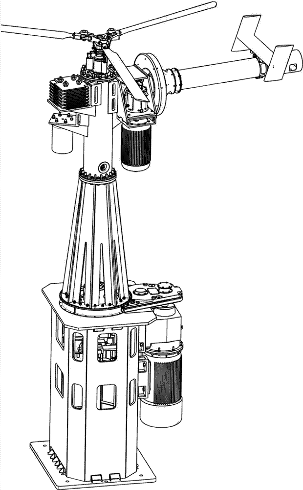 Performance test bench for reaction torque device of helicopter