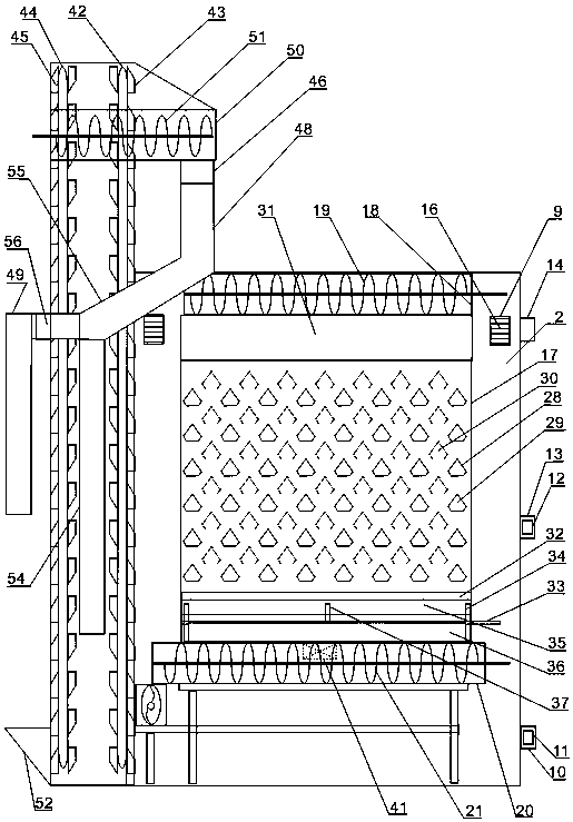 Hot air circulation drying equipment for grain