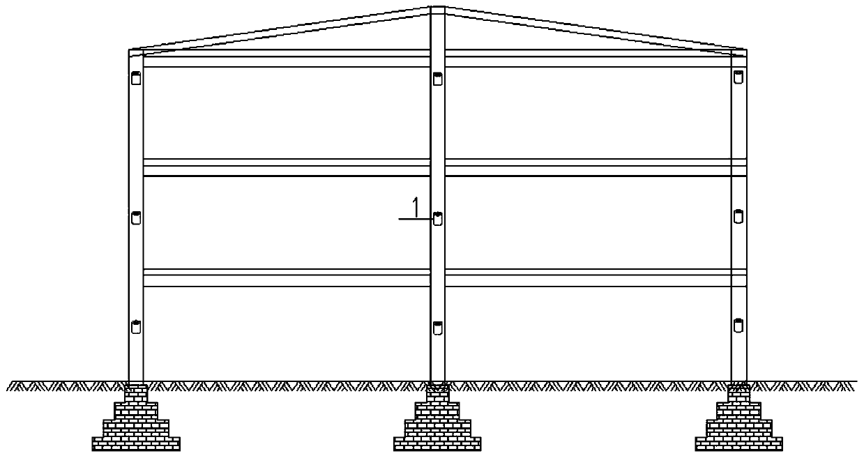 Preventive levelling active-underpinning device and construction method