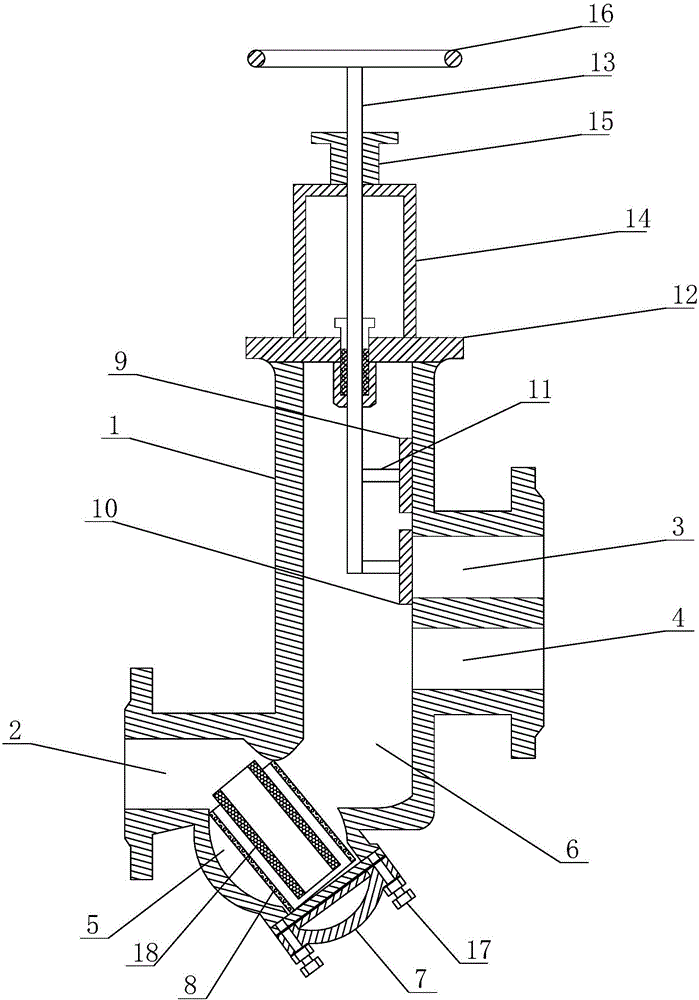 Guide type multifunctional water valve