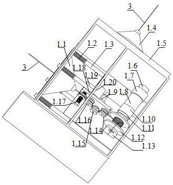 Space rope net capturing system based on recombining rope system formation flying