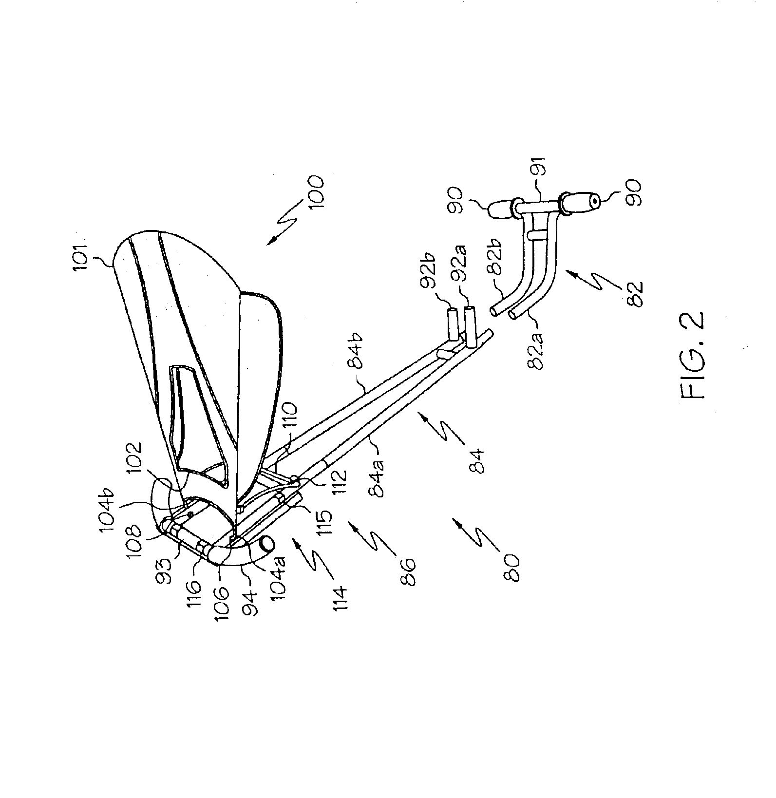 Tricycle and guide handle