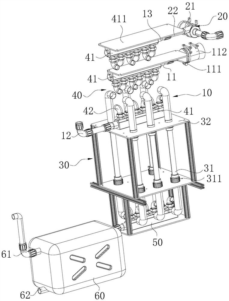 Waste gas and waste liquid collaborative purification system