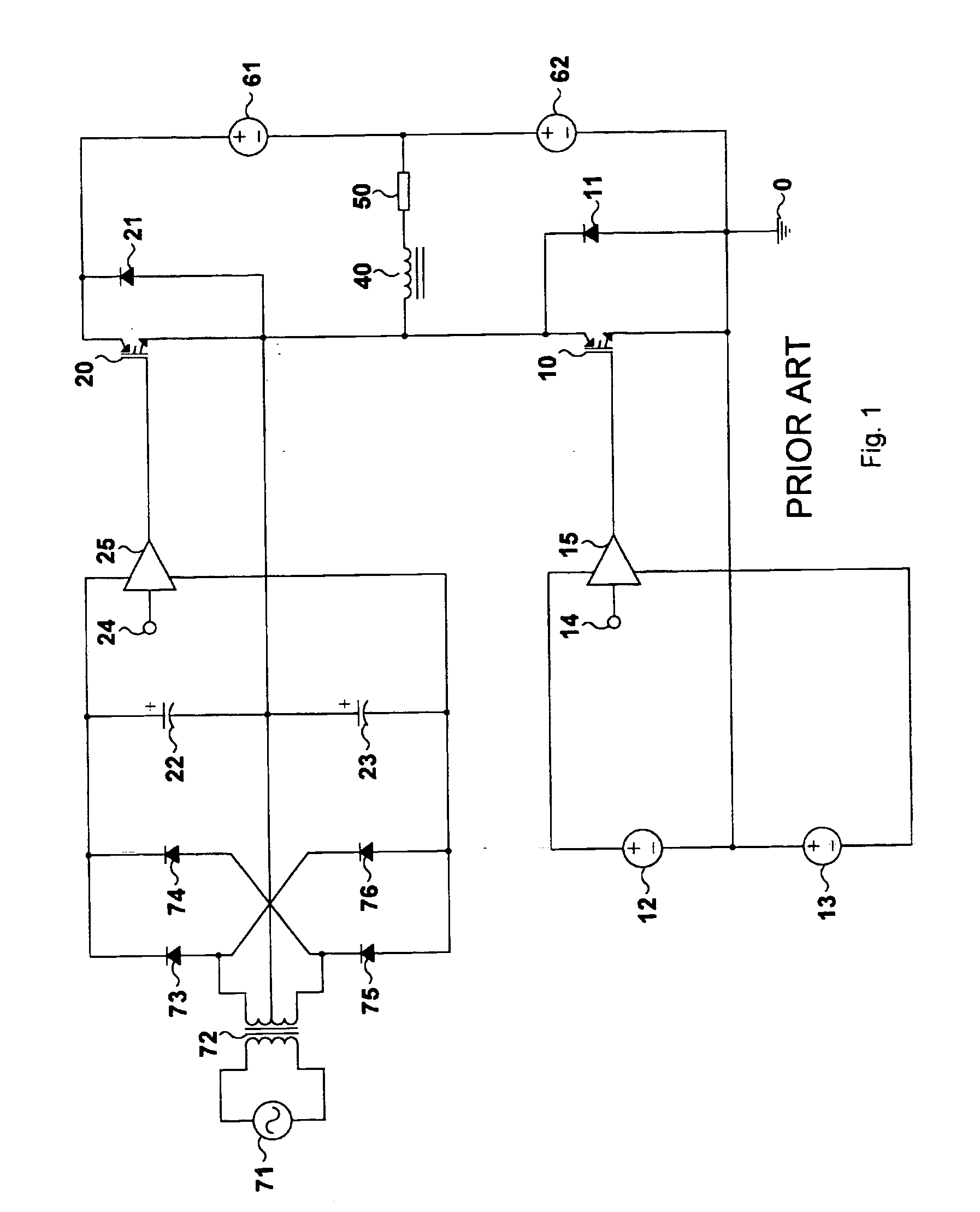 Bipolar bootstrap top switch gate drive for half-bridge semiconductor power topologies