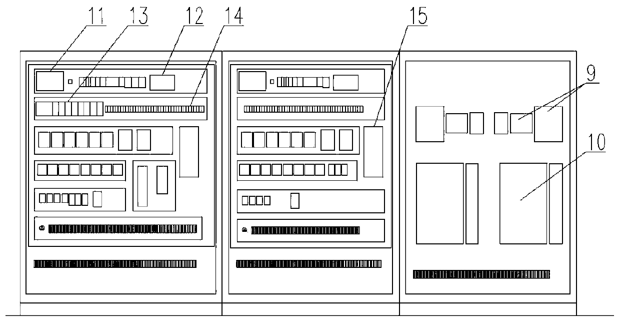 Electrical control system of multi-zone temperature and pressure follow-up control hydraulic machine