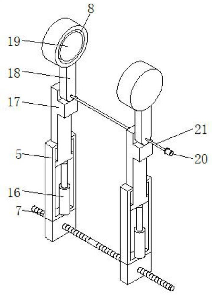 A conveying cylinder electroplating feeding table with position adjustment function