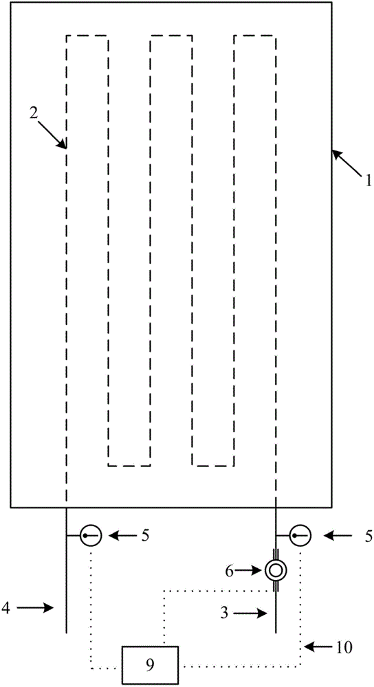 Method for calculating equivalent temperature field of large-size concrete based on cooling water monitoring