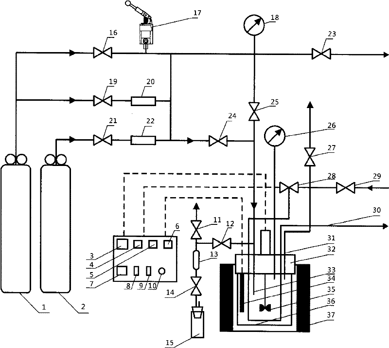 Batch experimental device of water-rock reaction in CO2 geological storage