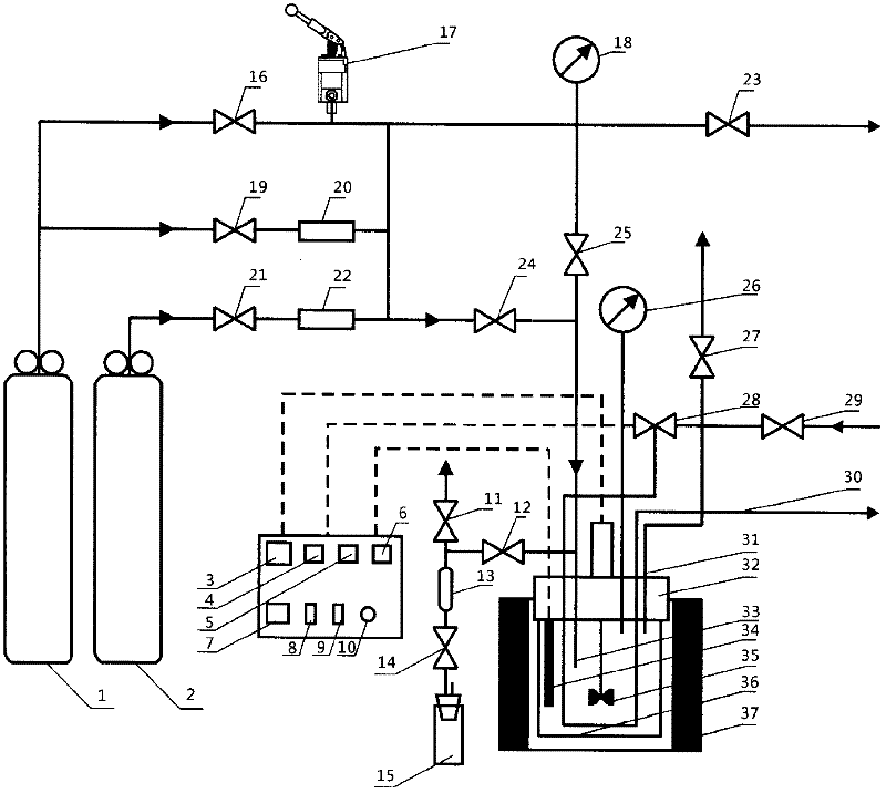 Batch experimental device of water-rock reaction in CO2 geological storage