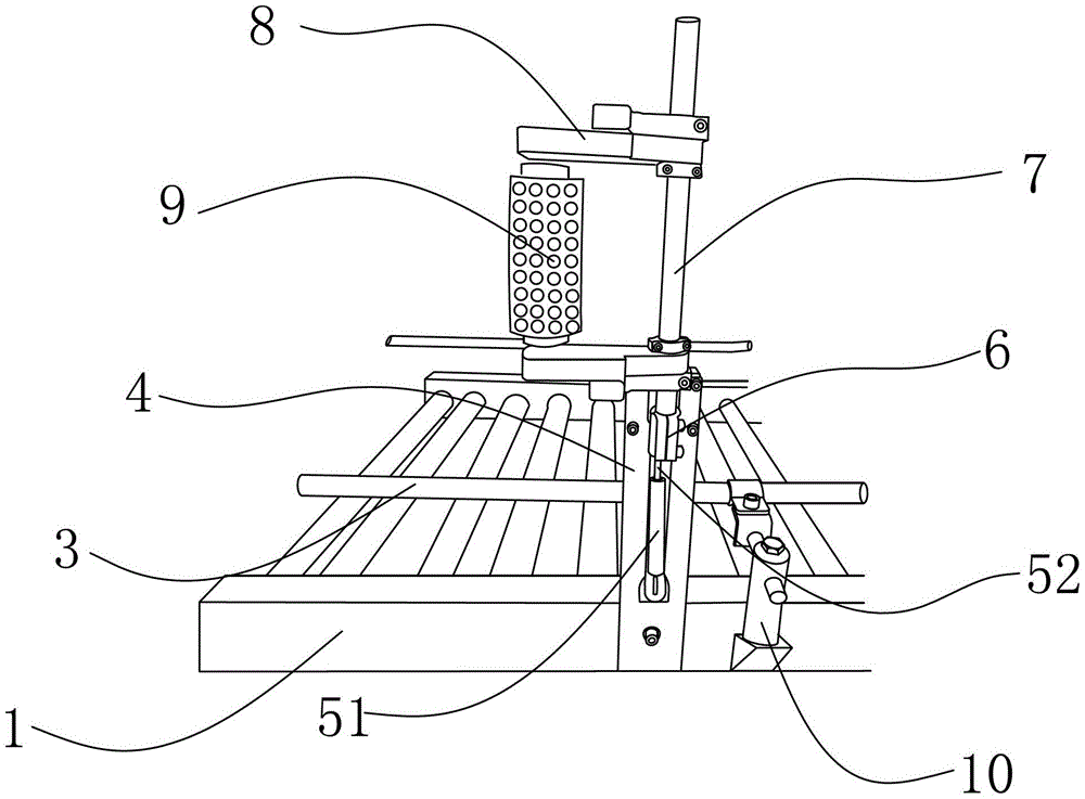 Cigarette box barcode pressing device