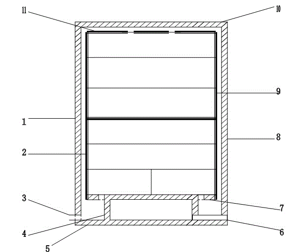 Multilevel environment-friendly cold keeping refrigerator