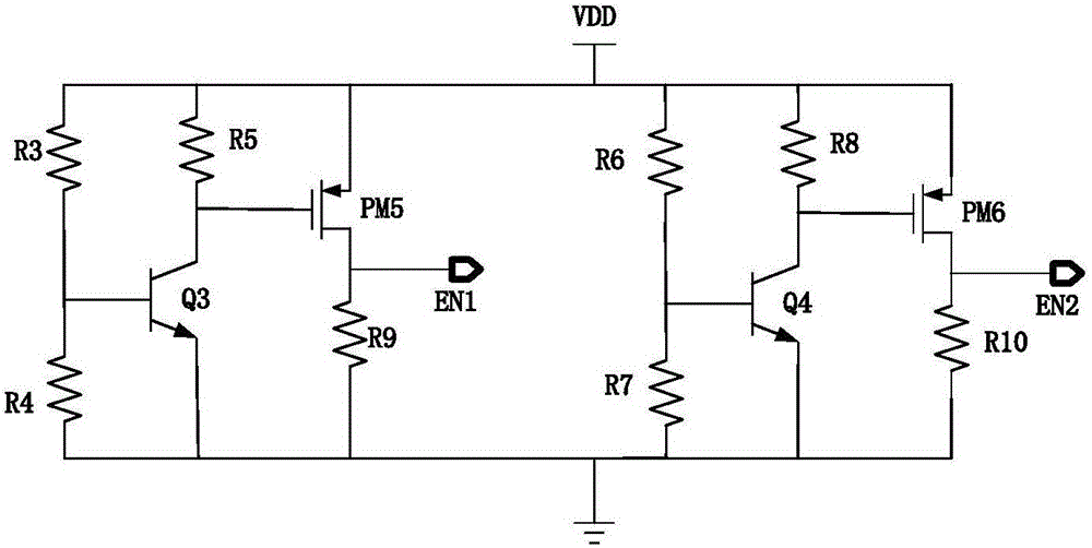 Sectional temperature compensation circuit