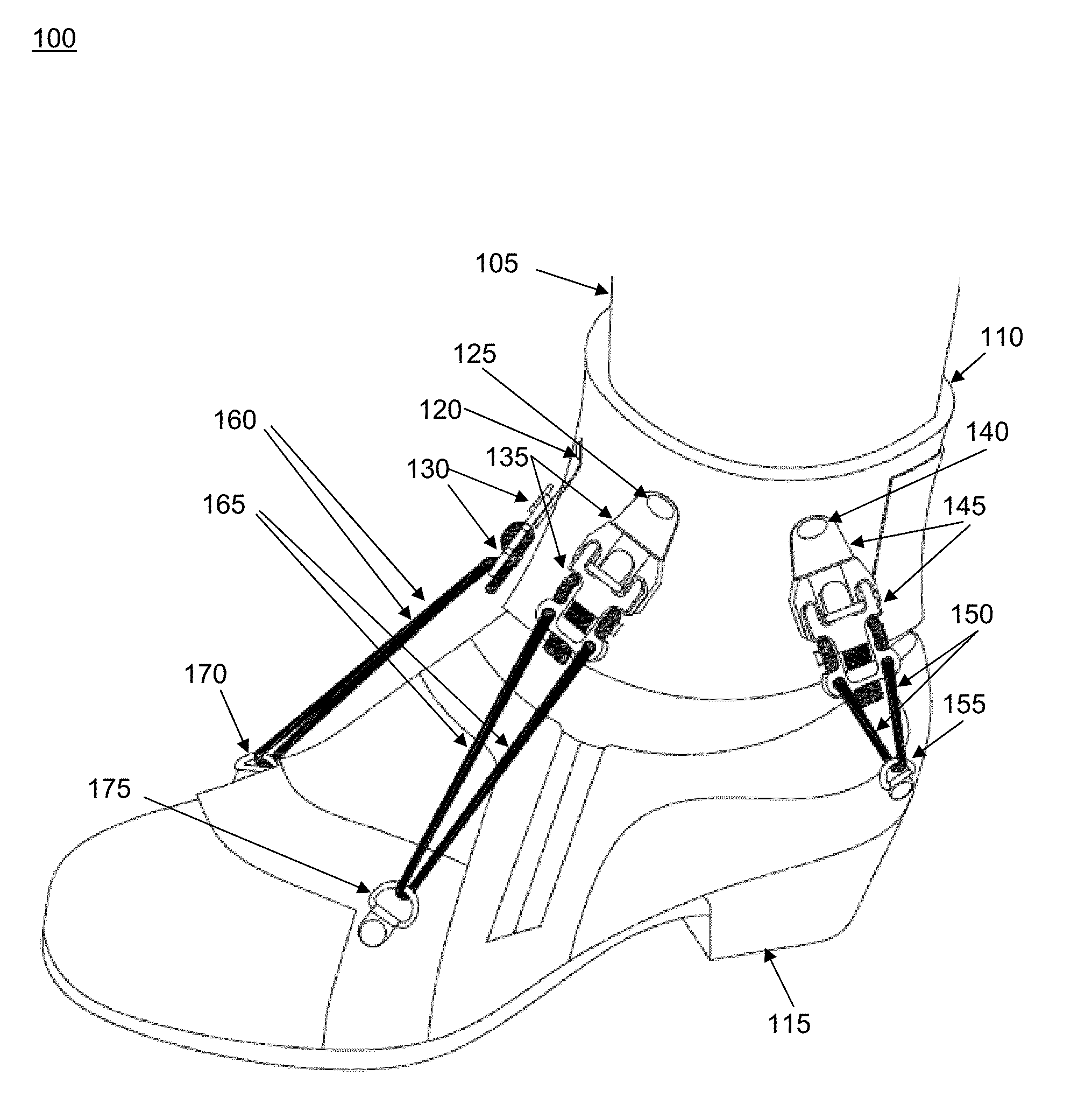 Foot drop device