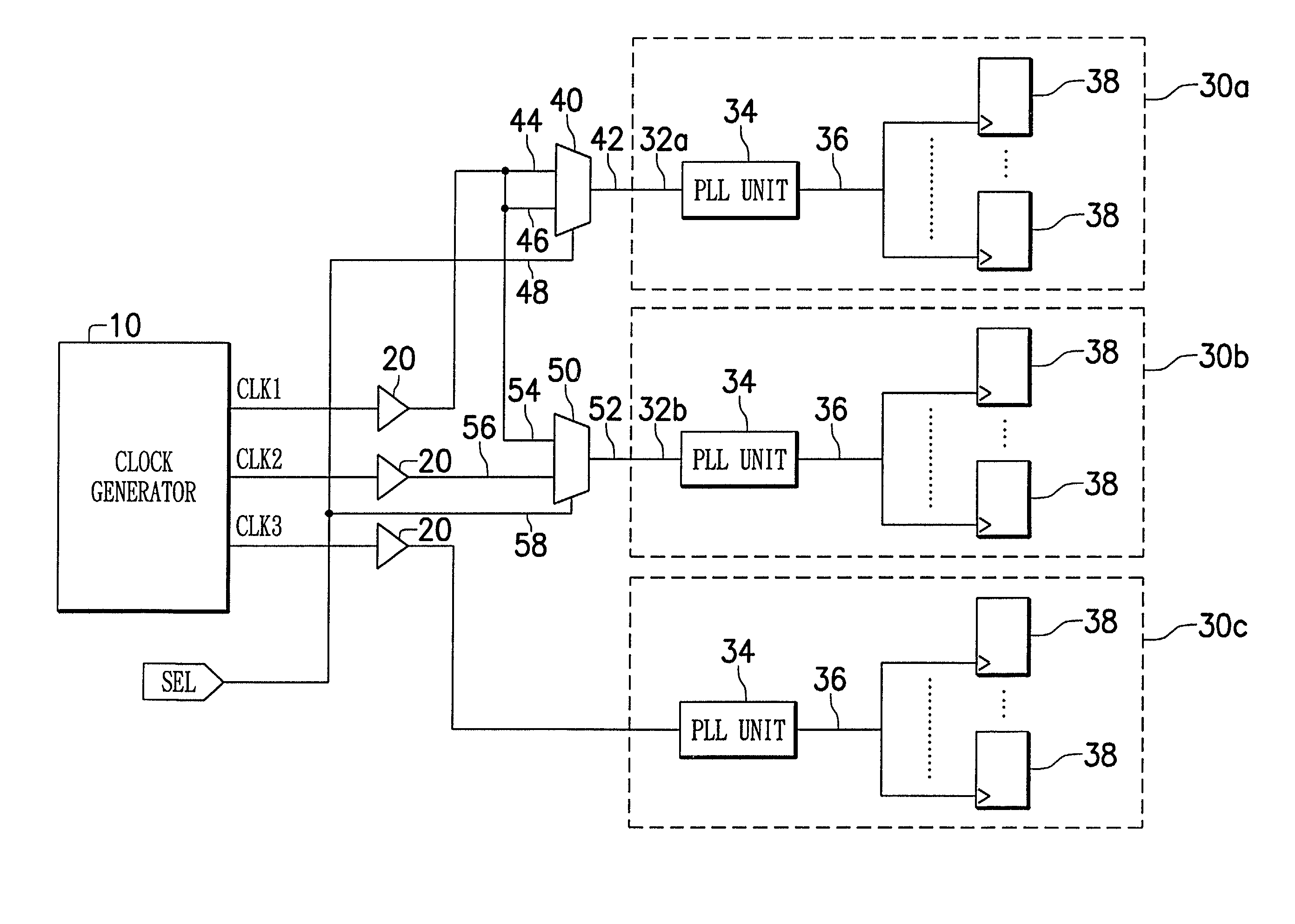 Method and apparatus for reducing clock skew in an integrated circuit