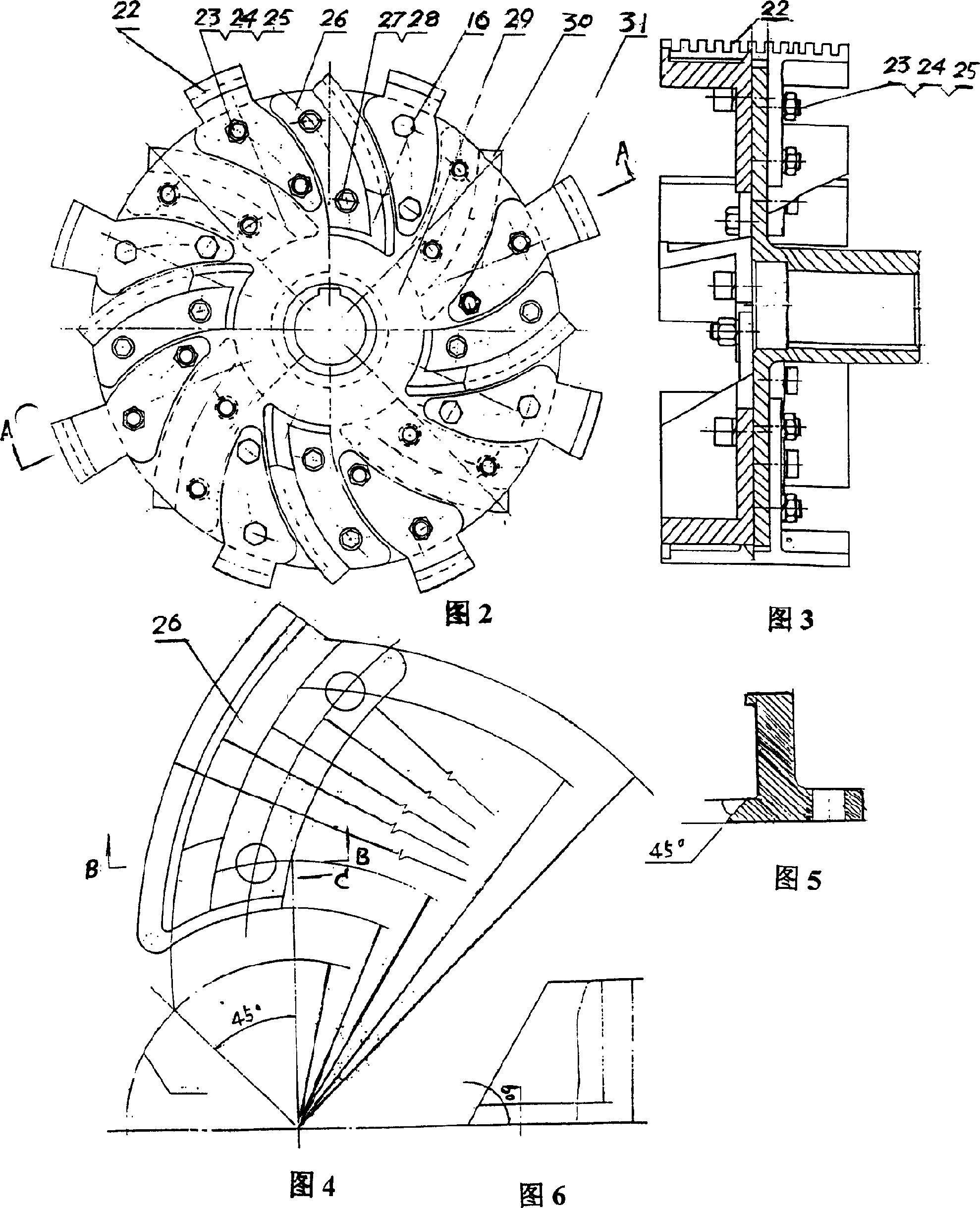 Mechanical turbulence milling tools