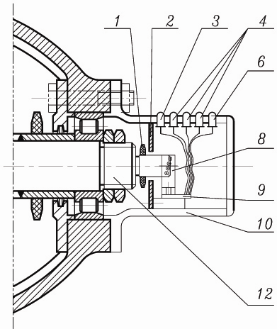 Infrared monitoring warner of abrasion of balance disc of multi-stage pump and infrared monitoring method thereof