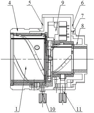 Large-target-surface high-precision mold high-definition zooming monitoring lens