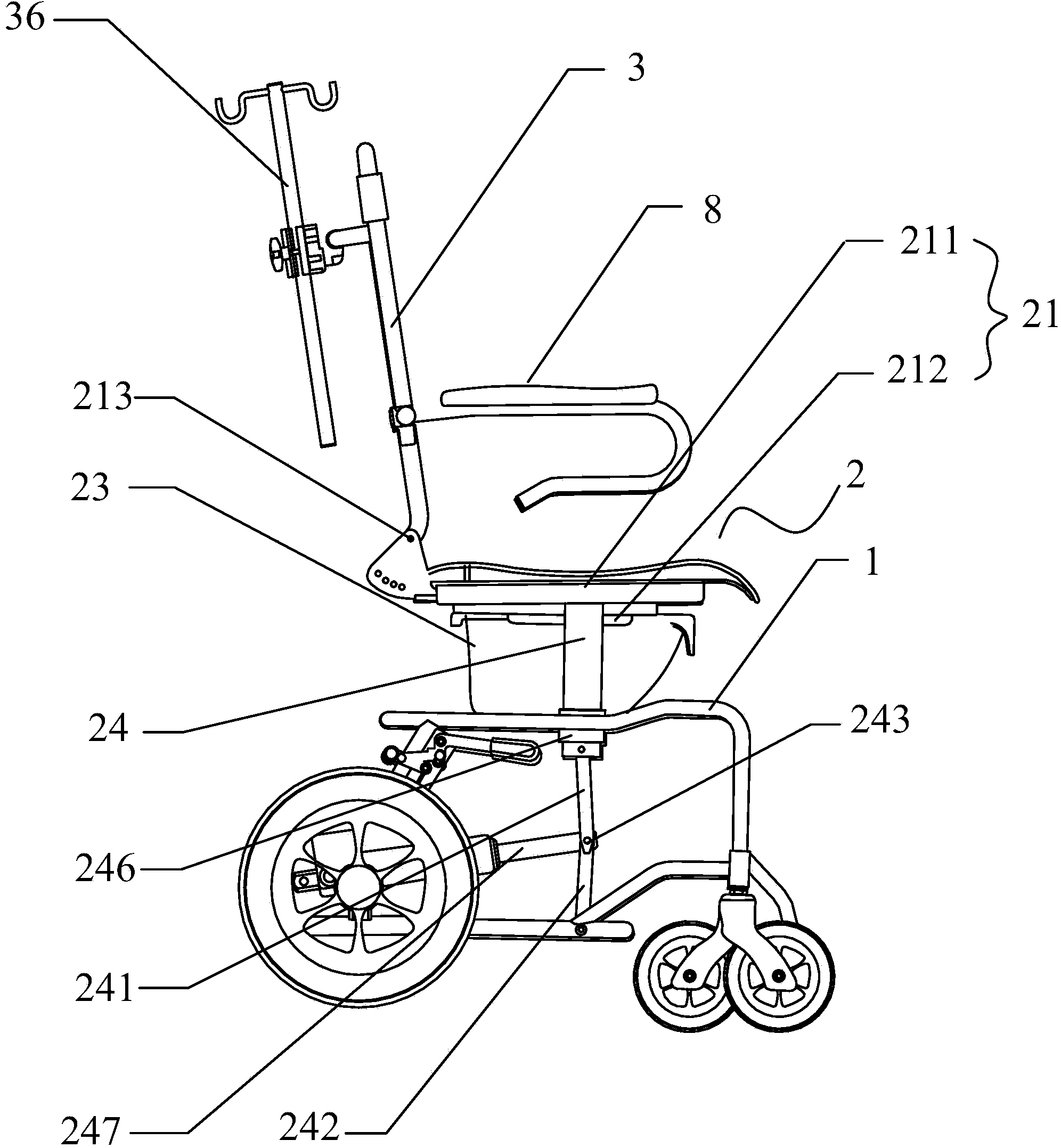 Multifunctional wheelchair