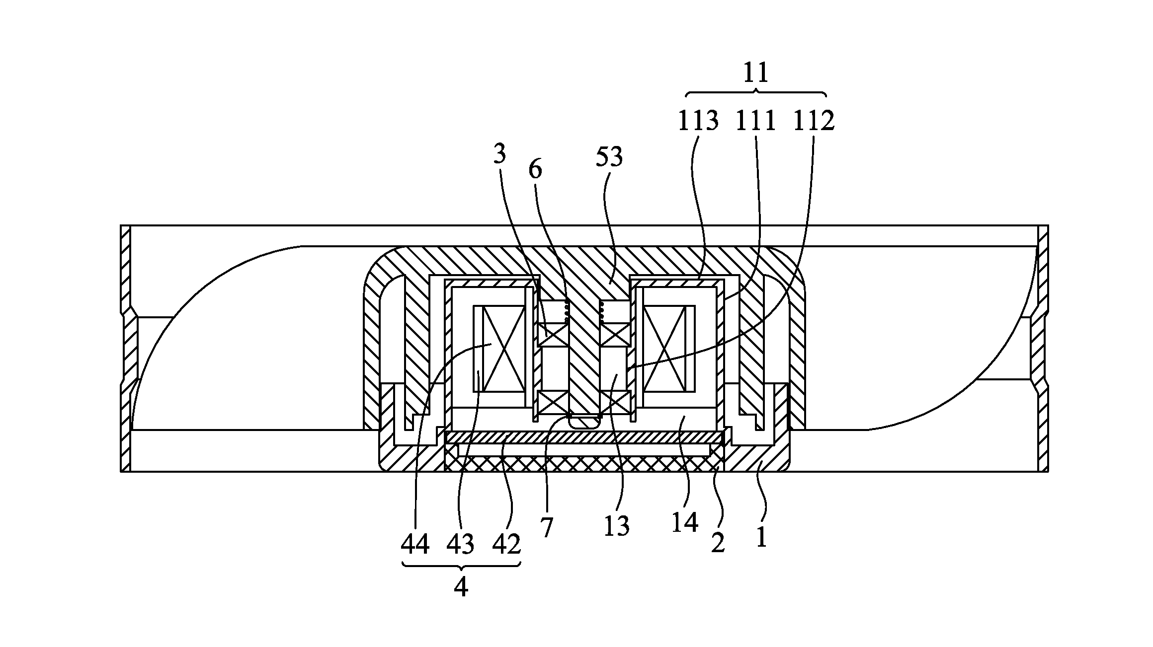 Central tubular structure of a shaft seat and fan device thereof