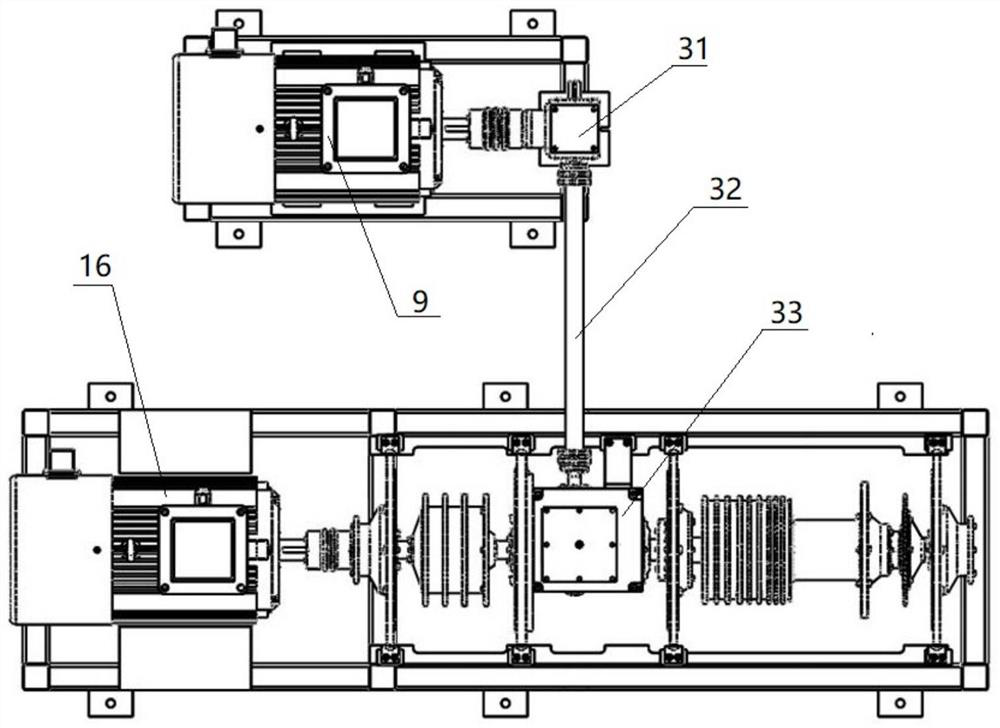 Aero-engine birotor-support-casing tester and testing method thereof