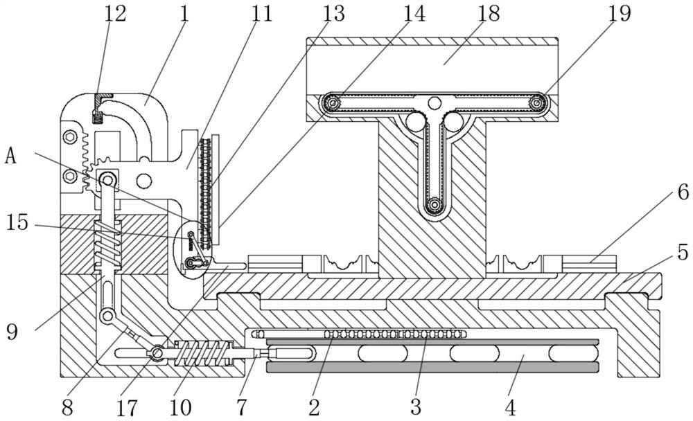 Energy-saving and environmental-friendly part successive feeding and recycling machining mechanism