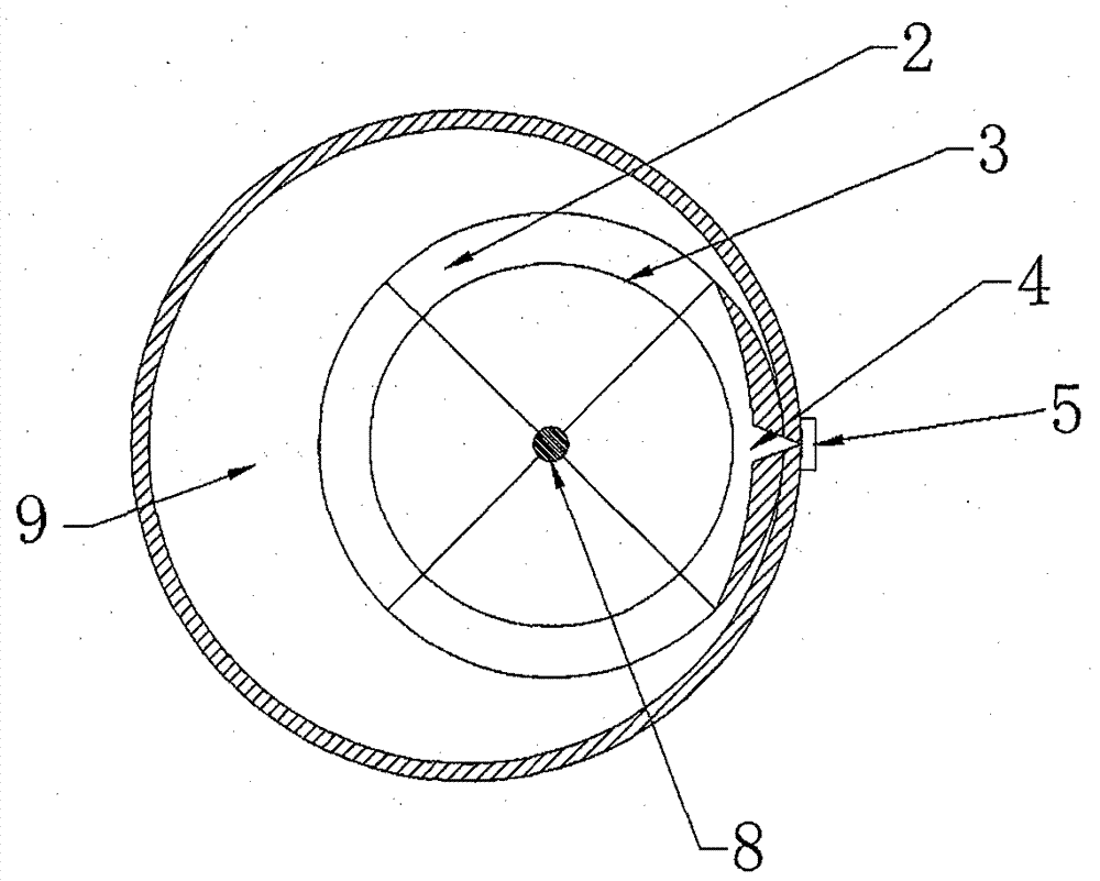 Single-side rotational flow speed-increasing tool for drilling fluid of deep well drilling bottom