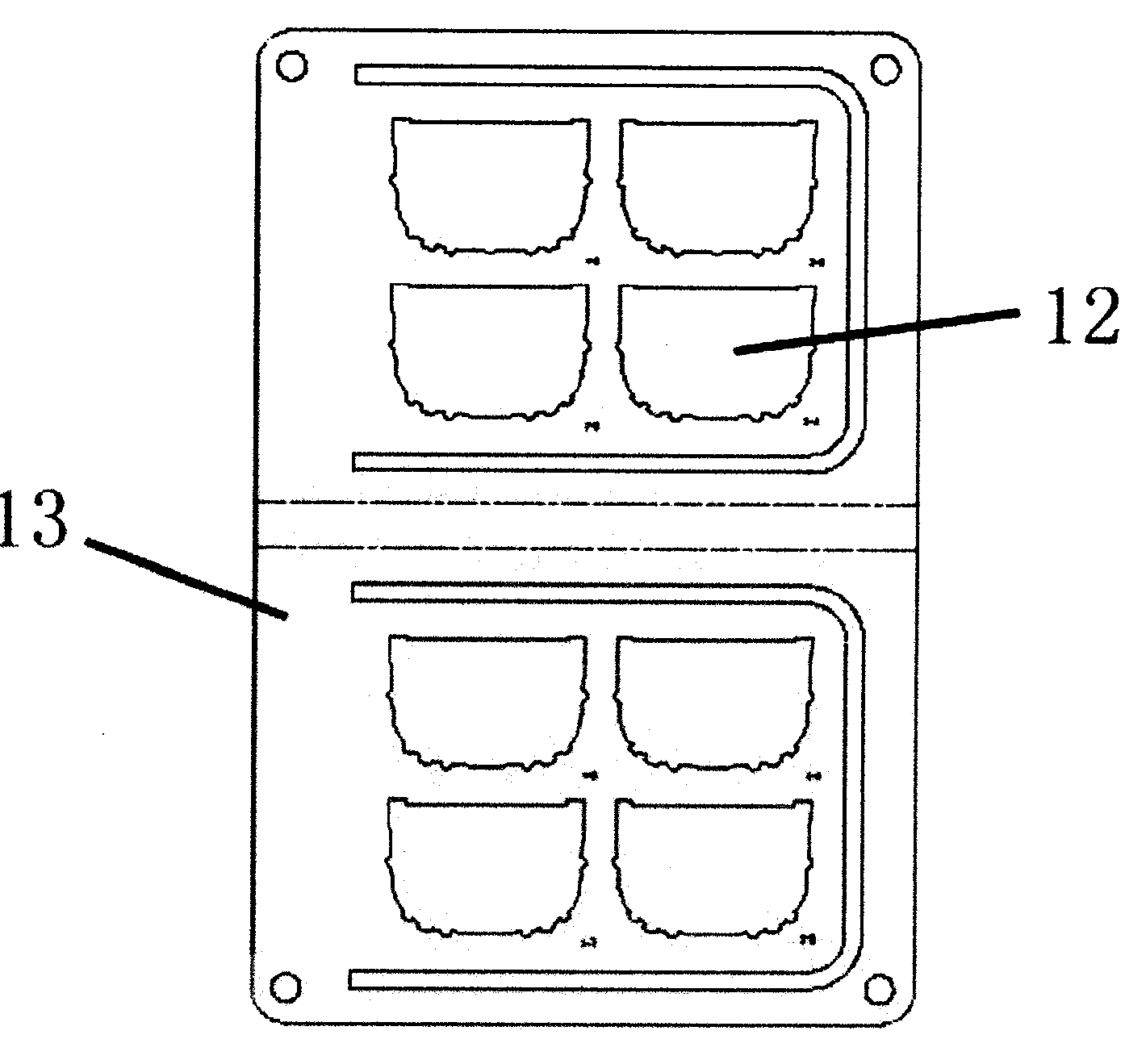 Production process of UV transfer printing molded key device