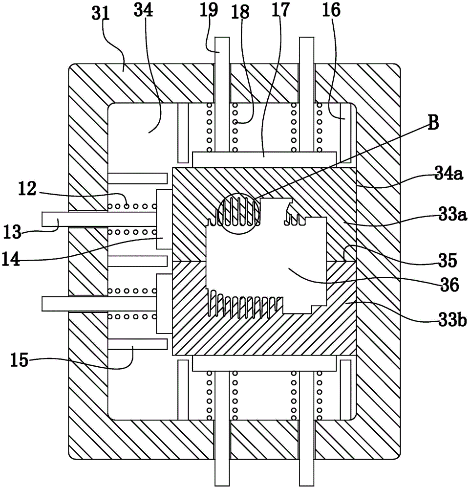 Deburring device and deburring method for cast cylinder bodies