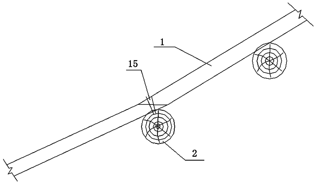 Method for repairing and strengthening slanting rafter and purlin joint of ancient building