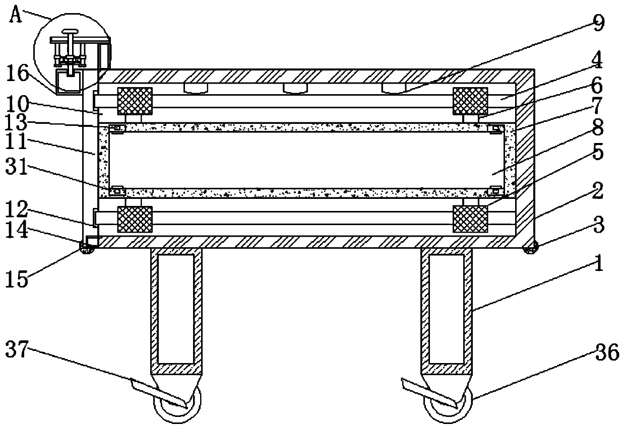 An auxiliary display device for kindergarten teaching