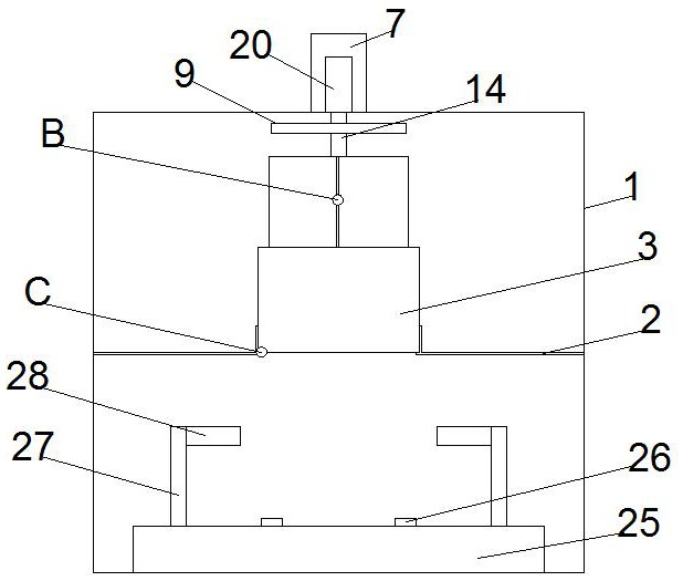 A paint wear resistance testing device