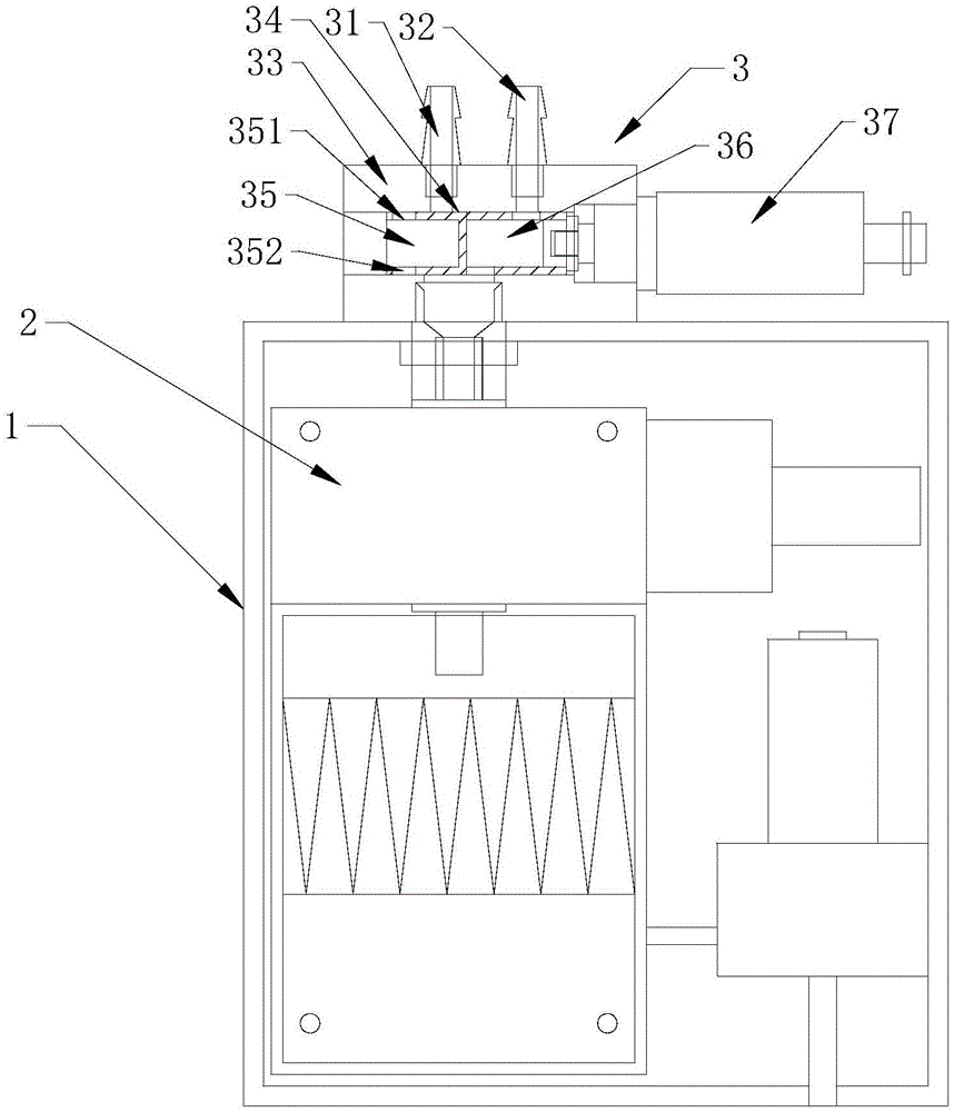 Sampling distribution valve for vehicle particle concentration detector