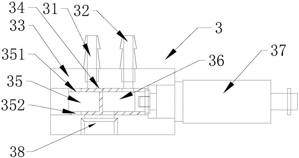 Sampling distribution valve for vehicle particle concentration detector