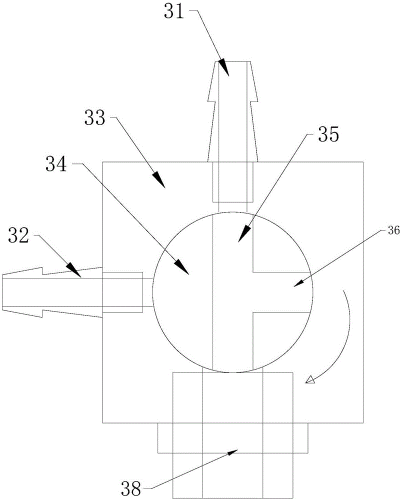 Sampling distribution valve for vehicle particle concentration detector