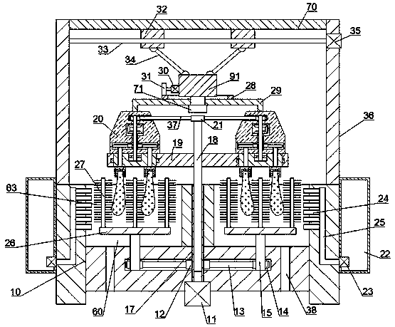 Fan blade cleaning device made of novel carbon fiber materials