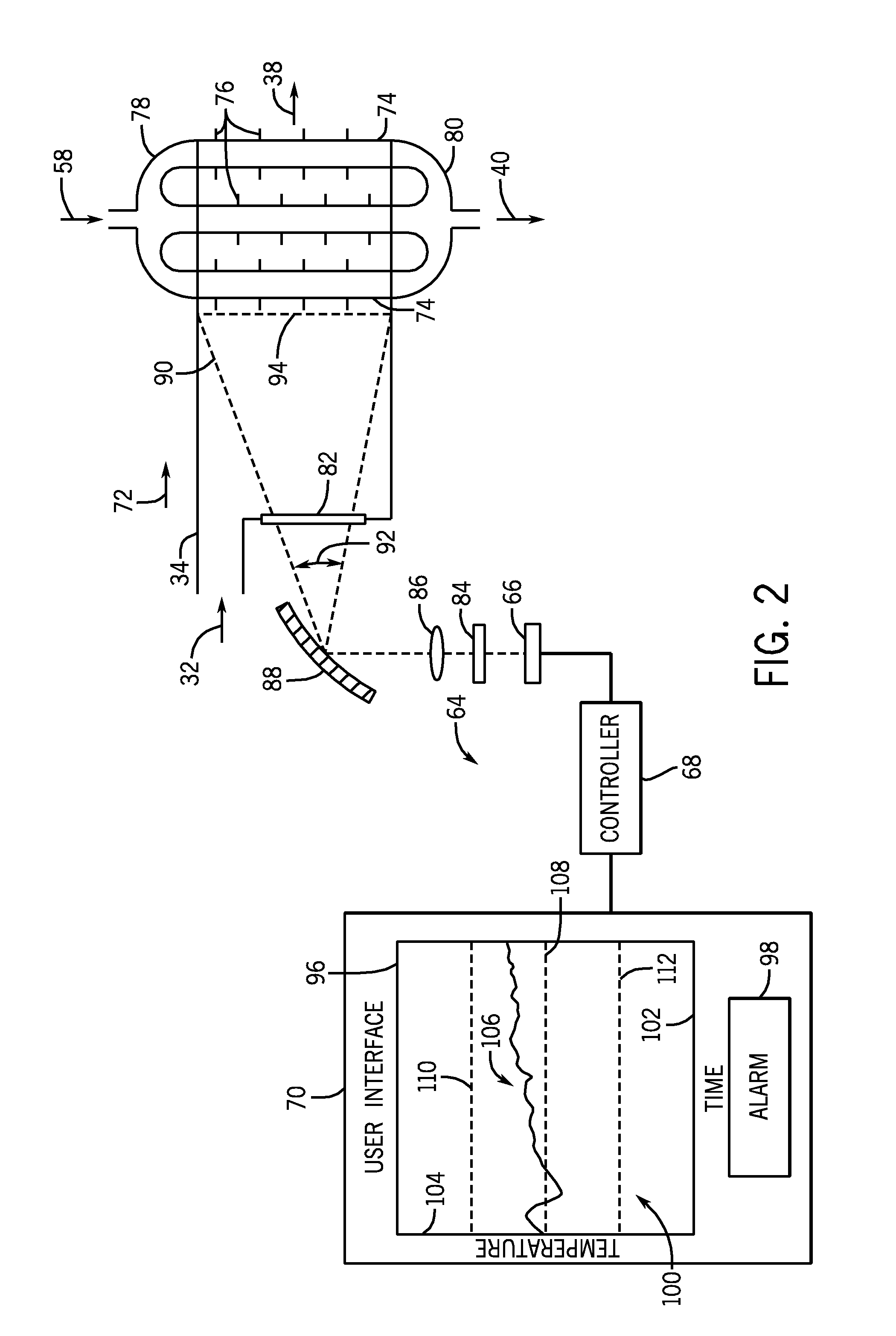 Thermal measurement system for fault detection within a power generation system