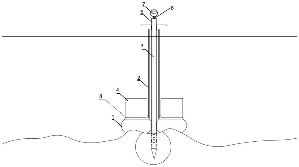 Sampling detection device and method for vacuum degree under vacuum prepressing film