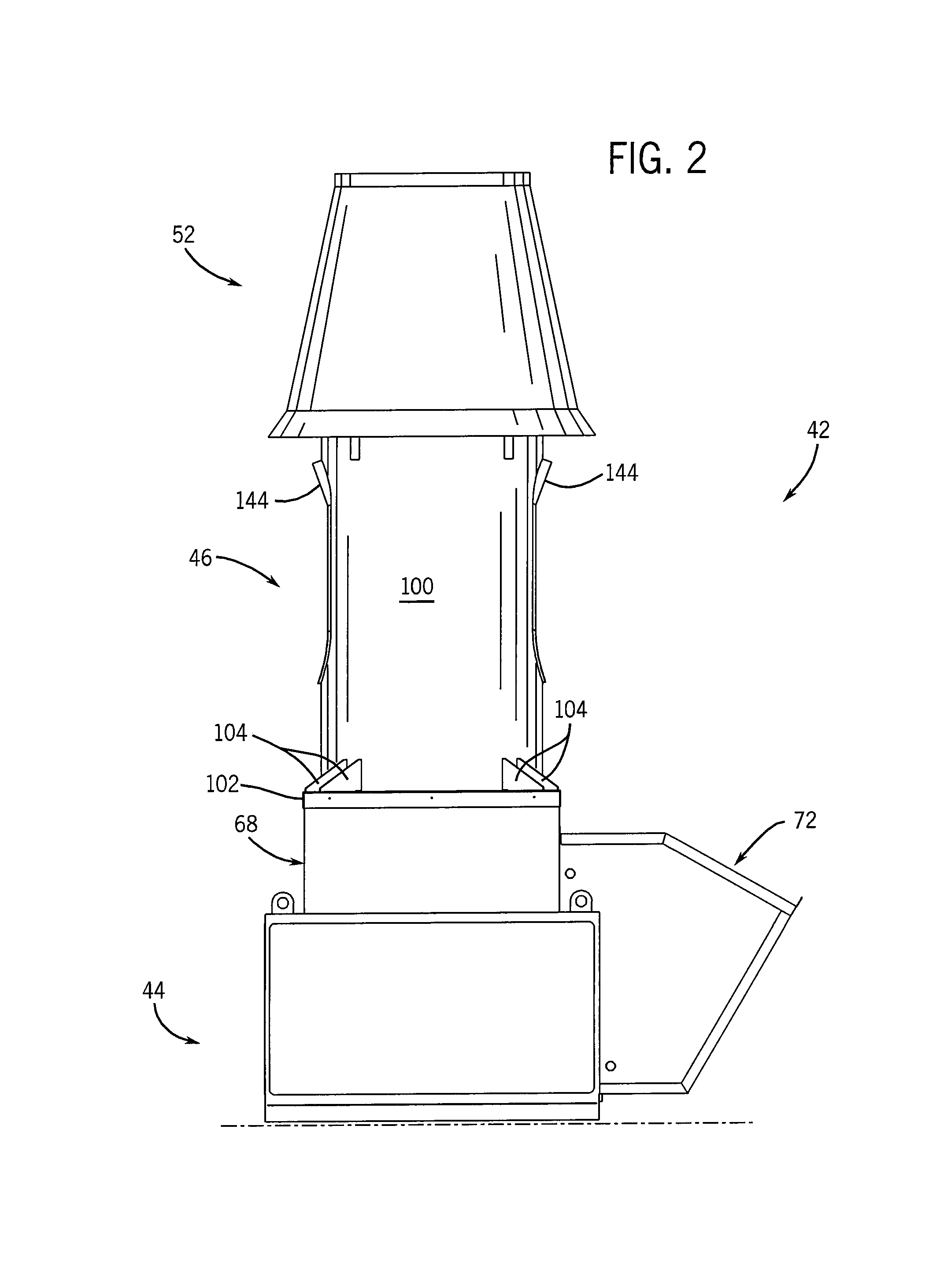 Exhaust fan assembly having flexible coupling