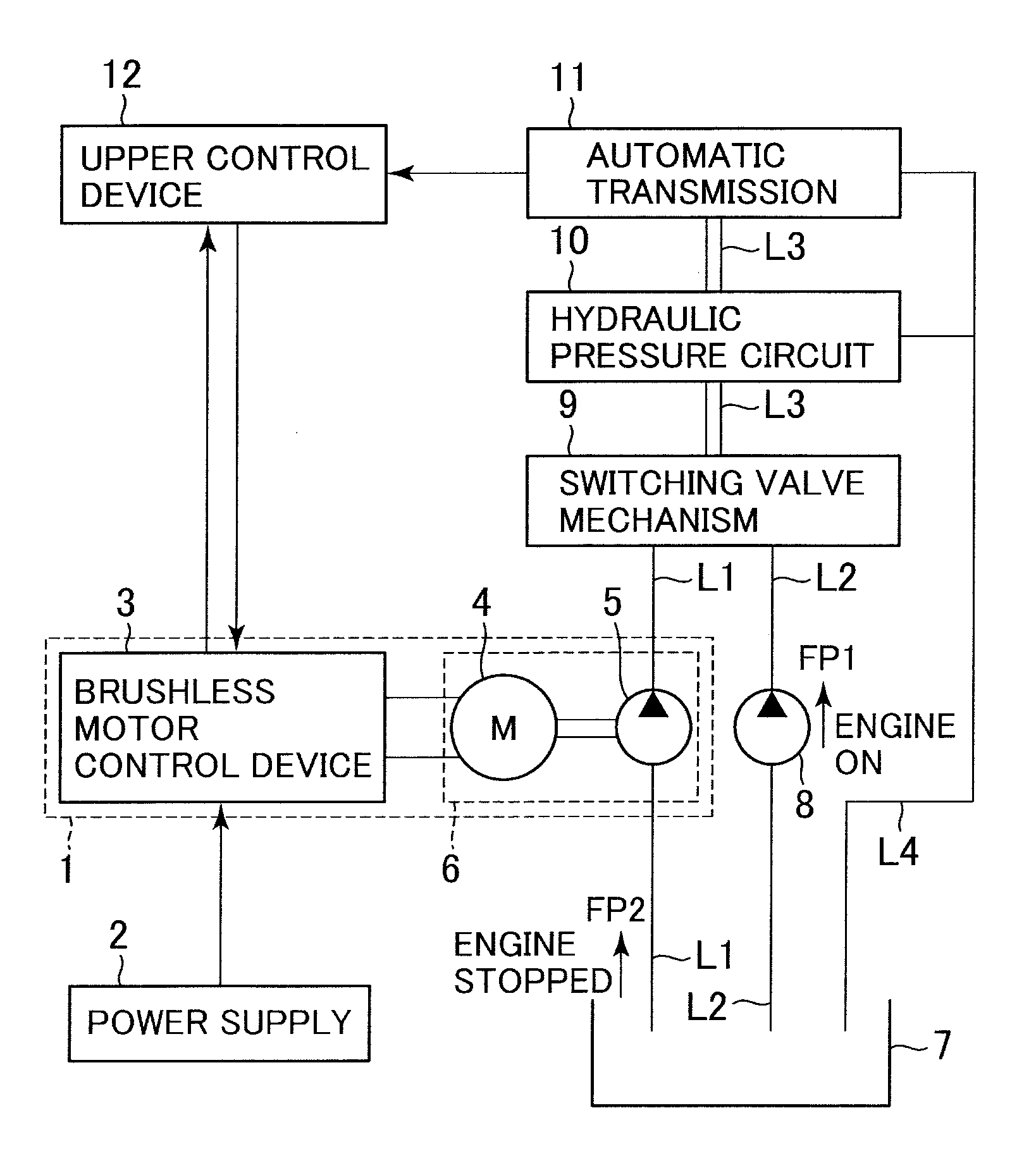 Brushless motor control device and brushless motor system