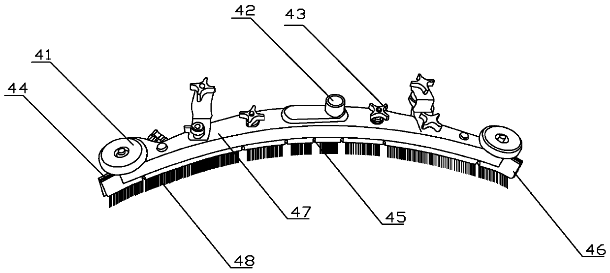 Dust-absorbing water scraping scraper for cleaning robot and cleaning robot