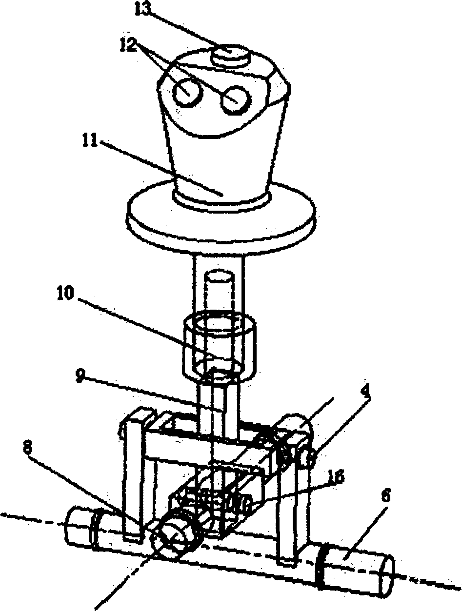 Automobile-line-control-system-based control lever device integrating steering, braking and speed change