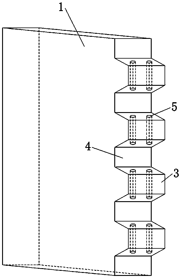 A pin bolt type cross mortise precast concrete component and its preparation method