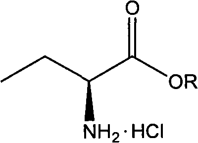 Novel method for preparing levetiracetam midbody S-(+)-2-aminobutyrate hydrochlorate