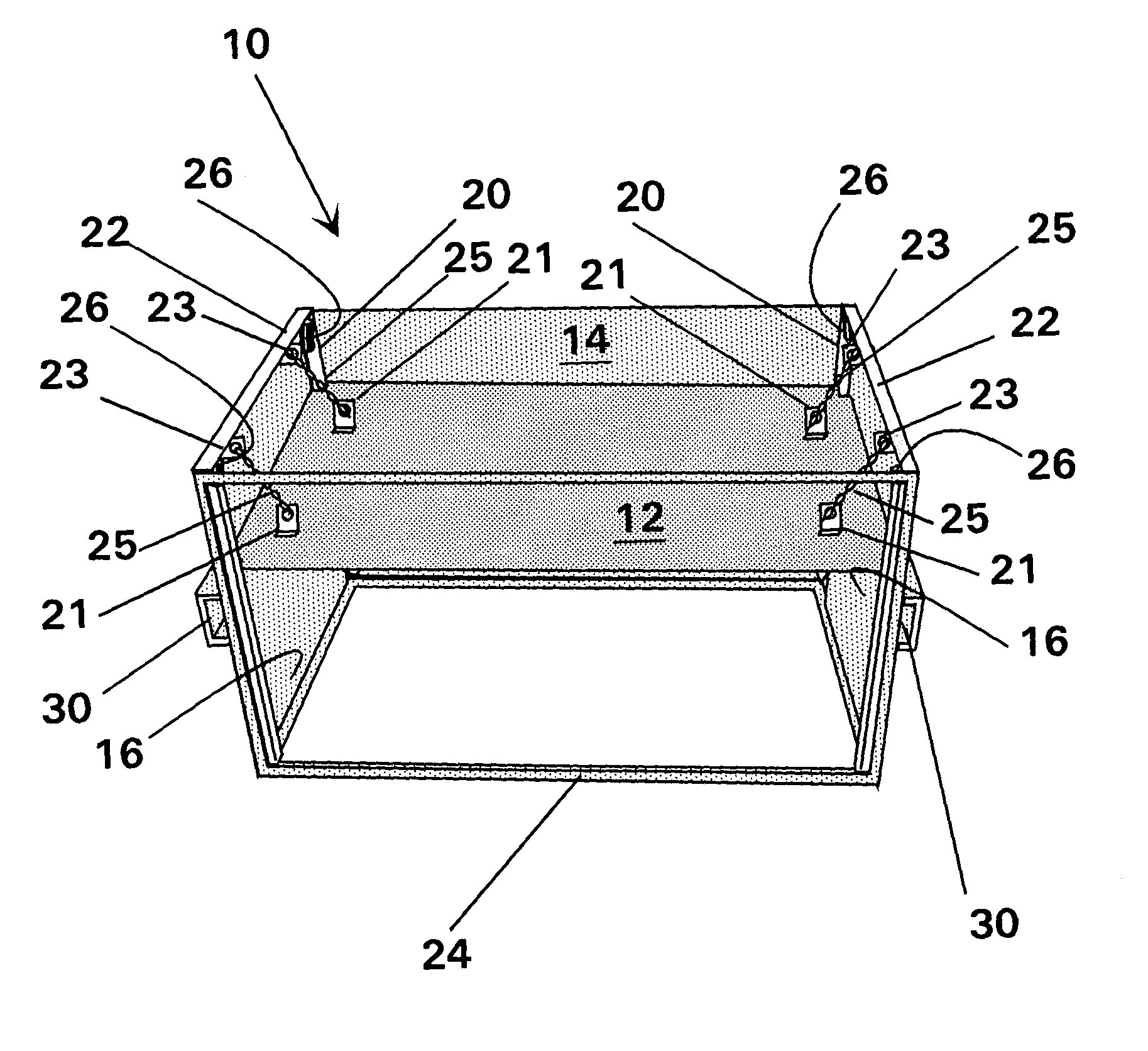 Dumpster with a moveable false floor and method of collecting trash using the same