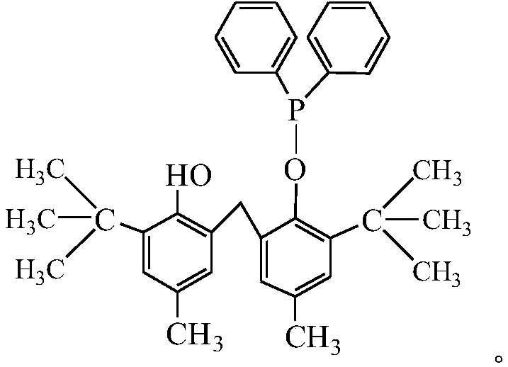 Intramolecular compound antioxidant and preparation method thereof