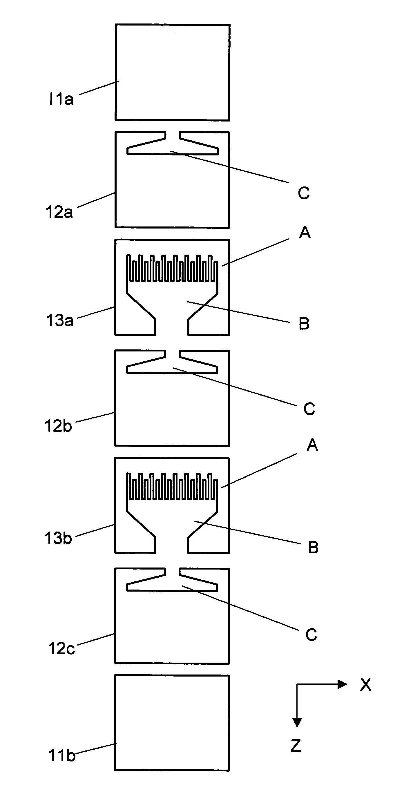 Liquid flow converging device and method of manufacturing multi-layer film